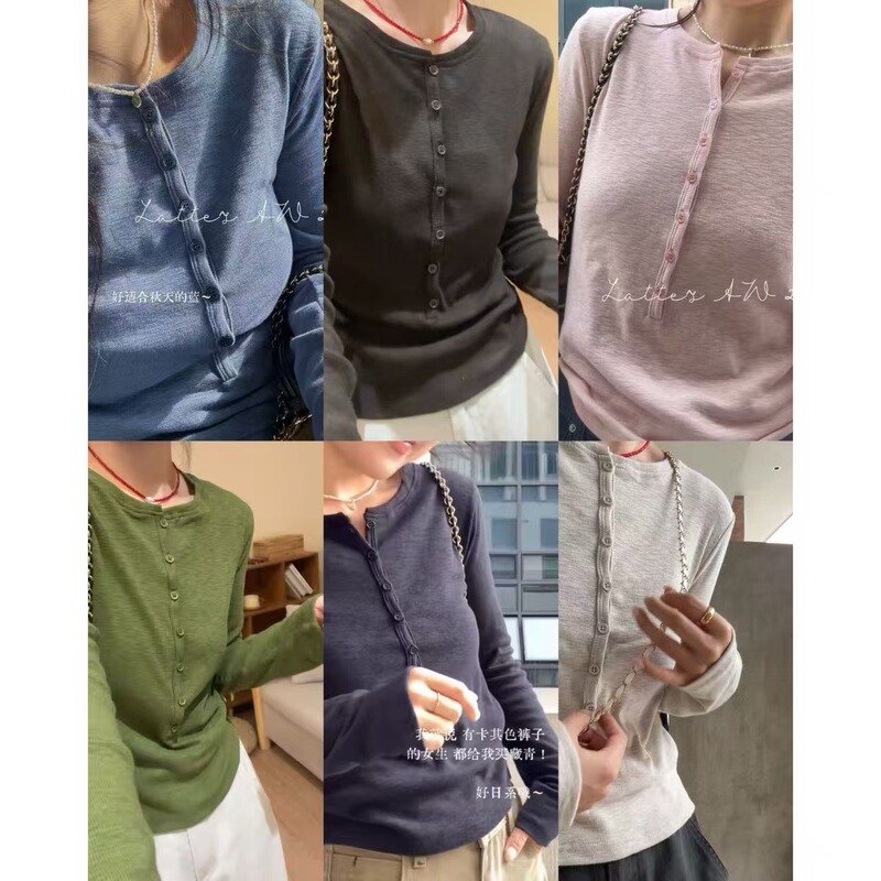 Alatte: Henry Long-Sleeve/Soft and Stretchy! Bamboo Texture Cotton Base Layer Top Alatte: Henry Long-Sleeve/Soft and Stretchy! Bamboo Texture Cotton Base Layer Top