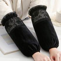 Down jacket special sleeves 2023 new winter womens lace sleeves office work anti-dirty sleeves