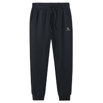 Camel mens knitted trousers pure cotton autumn and winter 2024 new loose leg casual sweatpants mens sports pants trendy