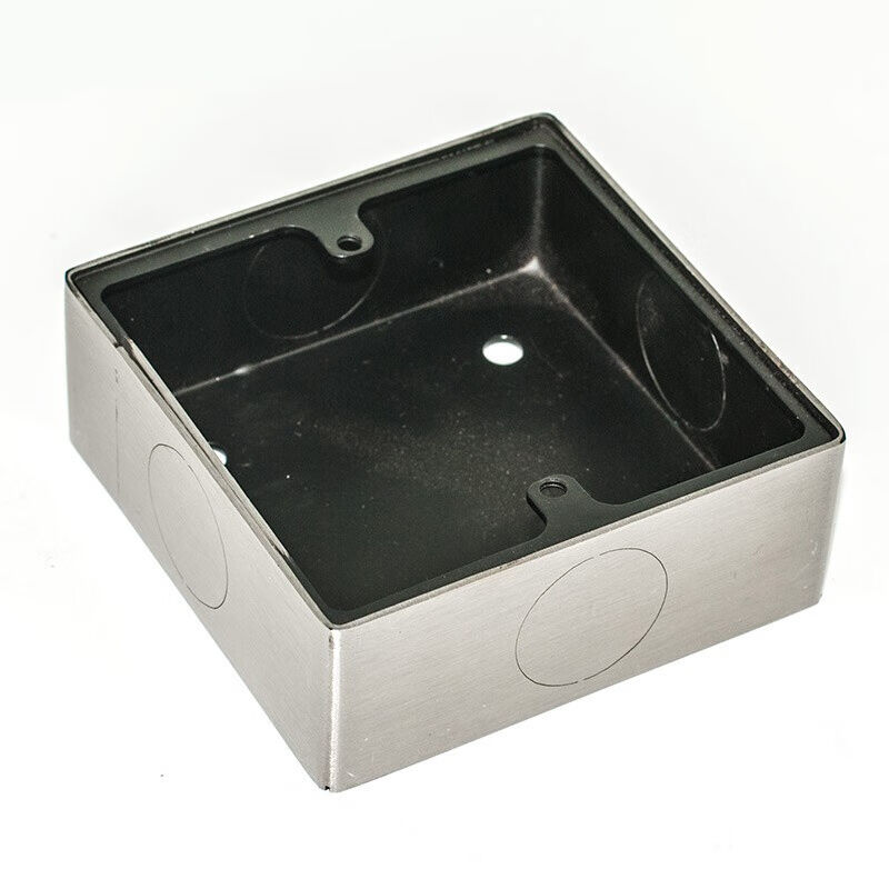 Stainless steel 86 Miner box Dark box junction box Metal conventional Universal bottom box wiring ground insert box bottom Ming fit box 86-Taobao