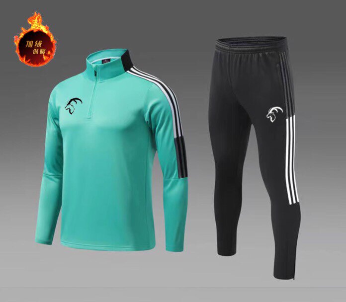 Камень половина футбол обучение одежда velvet осенью и зимой мужской и женщины для взрослых ребенок конкуренция Униформа клиенты печать индия размер 