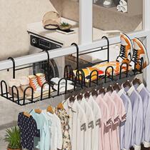 High-rise window clothes drying rack window balcony shoe rack artifact anti-theft window guardrail window window sill outdoor drying