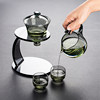 Glass Semi-Automatic Tea Set Combination for Lazy People, Household Induction Teapot, Tea Brewing Artifact, Kung Fu Tea Cup
