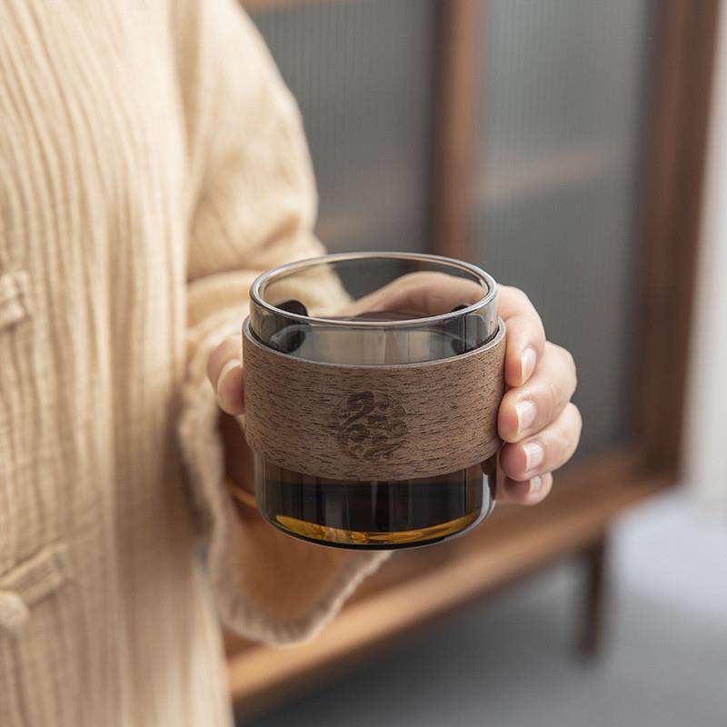 Heat-Resistant Glass Tea Set, Anti-Scalding, Light Luxury, High-End, Elegant, Household Tea Set, Office Kung Fu Tea Set Set