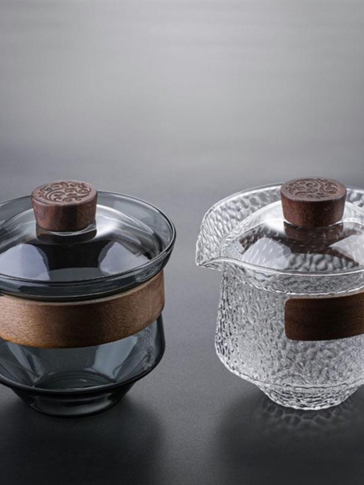 Heat-Resistant Glass Lidded Tea Cup for Home Use, Japanese-Style Creative Single-Piece Non-Hot Tea Brewing Bowl with Lid and Filter, Hand-Held Teapot