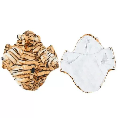 Собака тигровая толстовка Хэллоуина капюшона милая собака косплей