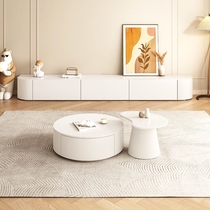 Small apartment TV cabinet coffee table combination modern simple living room floor-standing TV cabinet storage cabinet storage cabinet floor cabinet