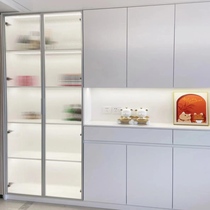 Tile stove cabinet dining side washbasin louvers sun protection cabinet door panel mirror cabinet overall aluminum alloy cabinet custom ventilation