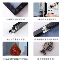 Aluminum all-aluminum kitchen cabinet door new Chinese style stove door bamboo charcoal storage cabinet aluminum alloy cabinet custom bookcase door outdoor