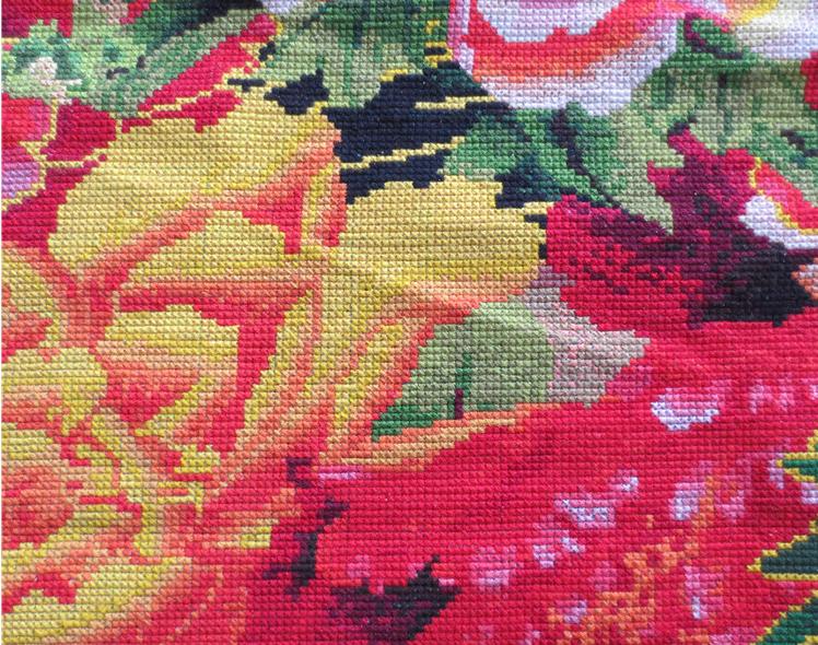 Cross stitch handmade xong nở hoa đang nở hoa hoa mẫu đơn sắc nét hai mét tranh phòng khách mới - Công cụ & phụ kiện Cross-stitch tranh thêu chữ thập mẹ quan âm