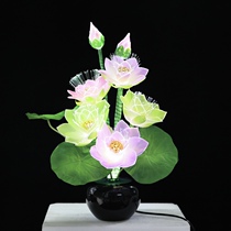 Voyant Lotus Flower Sensing Lotus Light for the former Seven Colorful Flower Pot of Buddha Ornamental Flower Light Control Lotus Flower Light Control