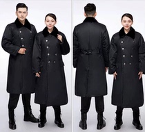 Military winter coat mens marshal uniform mens winter thickening womens cold storage security cold-proof clothing old-fashioned military cotton green