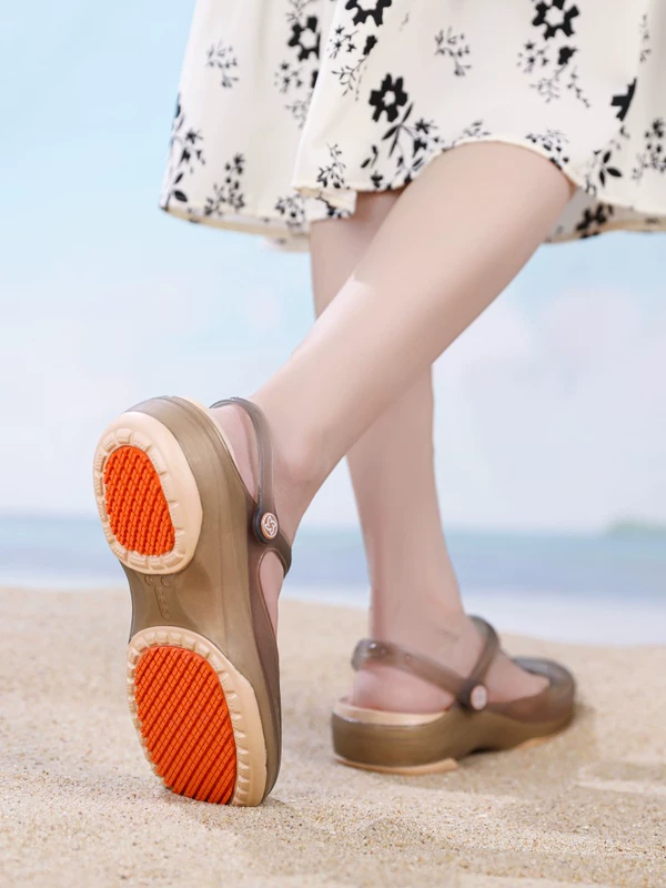 Veblen [Chống Trượt Nâng Cấp] Giày Croc Áo khoác ngoài nữ Baotou Dép Phụ Nữ Mang Thai Y Tá Người Cao Tuổi Dép Đi Biển