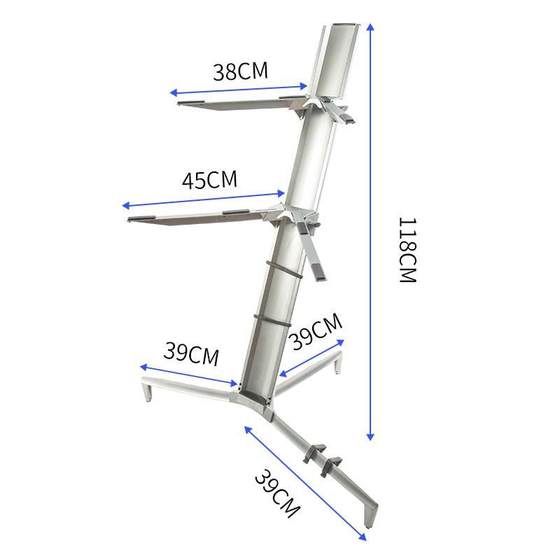 더블 레이어 키보드 항공기 스탠드 미디 키보드 스탠드 신디사이저 스탠드 전자 키보드 88 키 전자 피아노 스탠드 유니버설 61