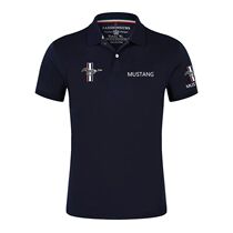 Summer New 2023 Mens Mustang Logo Polo Shirt Classic