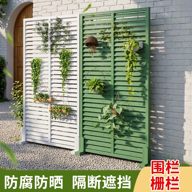 Anticorrosive Wood Fence, Terrace Fence, Rooftop Guardrail, Outdoor Roof Louvered Screen, Courtyard Partition Wall, Yard Enclosure Anticorrosive Wood Fence, Terrace Fence, Rooftop Guardrail, Outdoor Roof Louvered Screen, Courtyard Partition Wall, Yard Enclosure