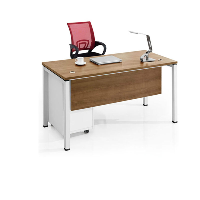Huayui Office Furniture Single Employee Table Steel Plank Style Manager Table 1400 * 700 * 750 with cabinet-Taobao