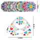 New diamond painted coasters pvc cup holder iron frame masonry painted coasters mandala DIY handmade diamond stickers