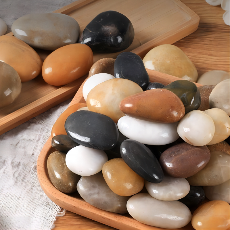 Guangxi Colorful Pebbles for Landscaping, Rain Flower Stones, Raw Stones Wholesale, Black and White Large and Small Soft Stones for Garden Decoration Guangxi Colorful Pebbles for Landscaping, Rain Flower Stones, Raw Stones Wholesale, Black and White Large and Small Soft Stones for Garden Decoration