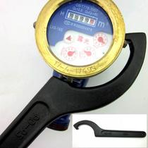 Clé spéciale pour retirer le couvercle du compteur deau domestique remplacer la clé en verre du compteur deau la clé à molette lécrou rond en forme de crochet la clé à tête à crochet
