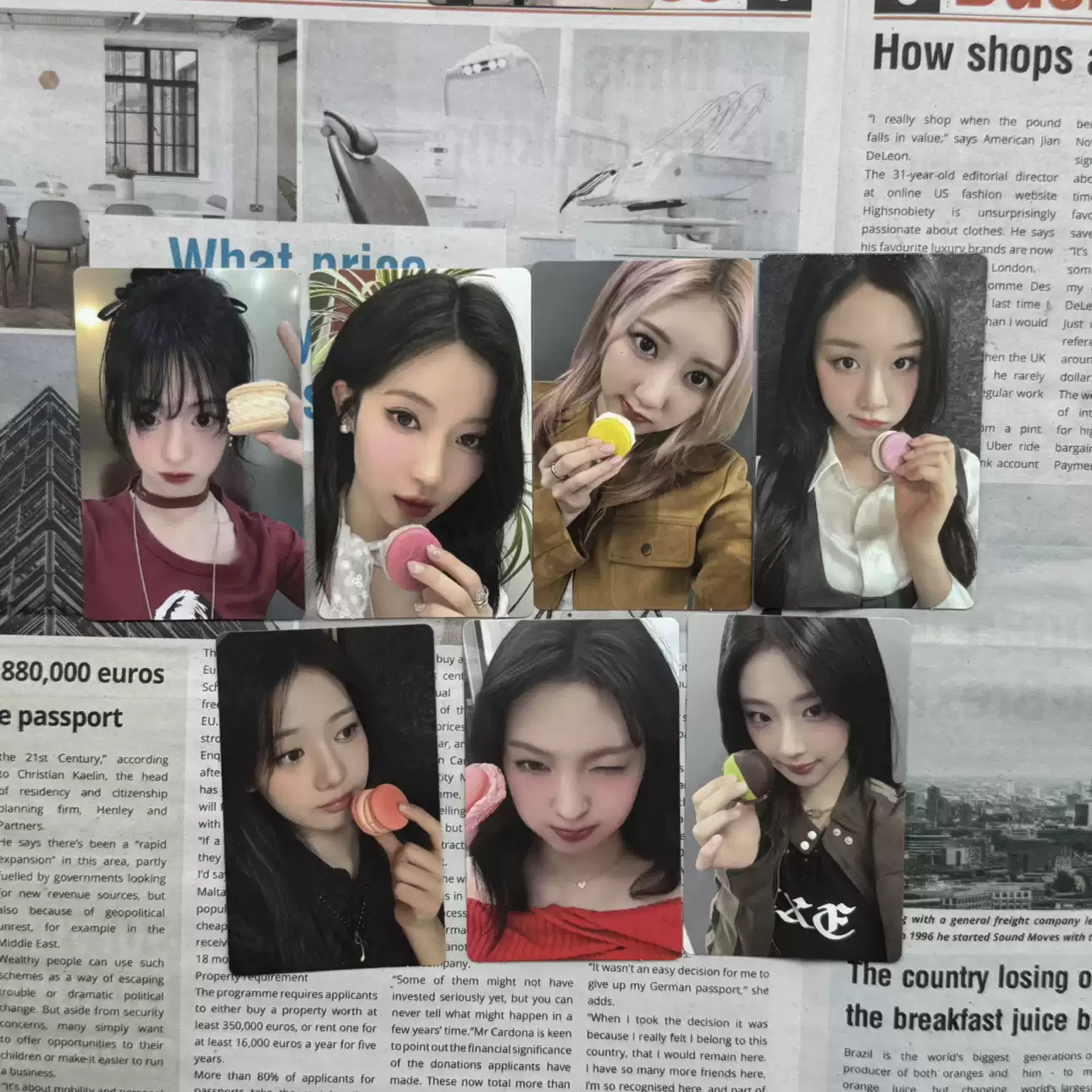 babymonster寶怪wvs白色情人節幸運卡中文卡背嫺角藍茶柒露撻