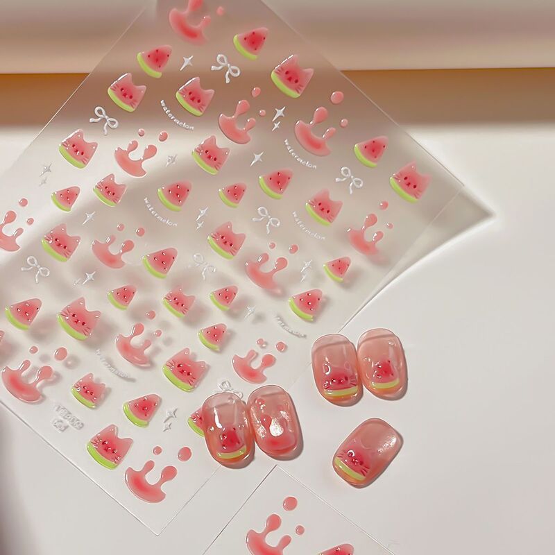 Cartoon Fruit Watermelon 3D Jelly Nail Art Stickers DIY Decoration for Nails, Laptop, Phone, Mini Stickers Cartoon Fruit Watermelon 3D Jelly Nail Art Stickers DIY Decoration for Nails, Laptop, Phone, Mini Stickers
