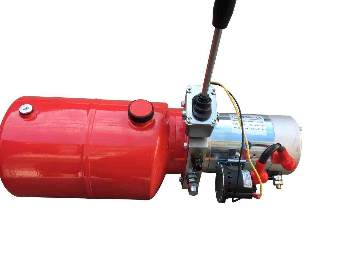Power new red start unit 12V24V pile high car forklift double action station ram hydraulic oil pump motor-Taobao