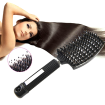 Large Curved Comb Ribs Comb Boar Bristle Curved Massage Comb