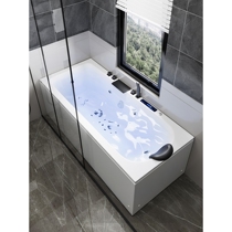 Huida Acrylic Small Household Surf Bathtub Intelligent Constant Temperature Massage Bathtub Heated Bathtub Adult Bathtub