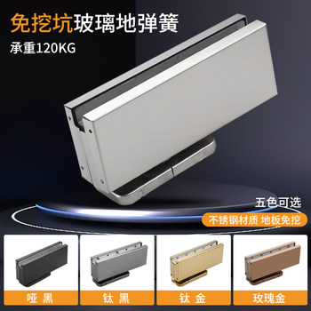 No-Dig Floor Spring Frameless Glass Door Hidden Floor Spring Hydraulic Door Clamp Ceiling and Floor Hinge