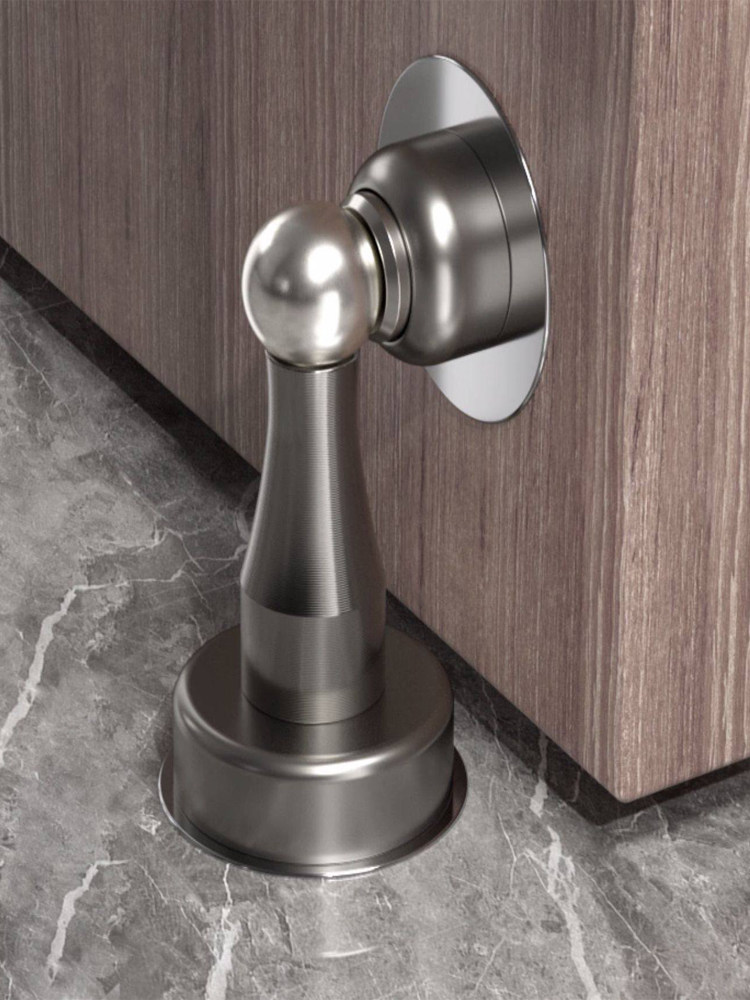 New Strong Magnetic Door Stopper, No Drilling Required, Anti-Collision Door Stop, Bathroom Floor Suction, Door Back Suction, Fixed Wall Suction, Door Blocker, Wall-Mounted