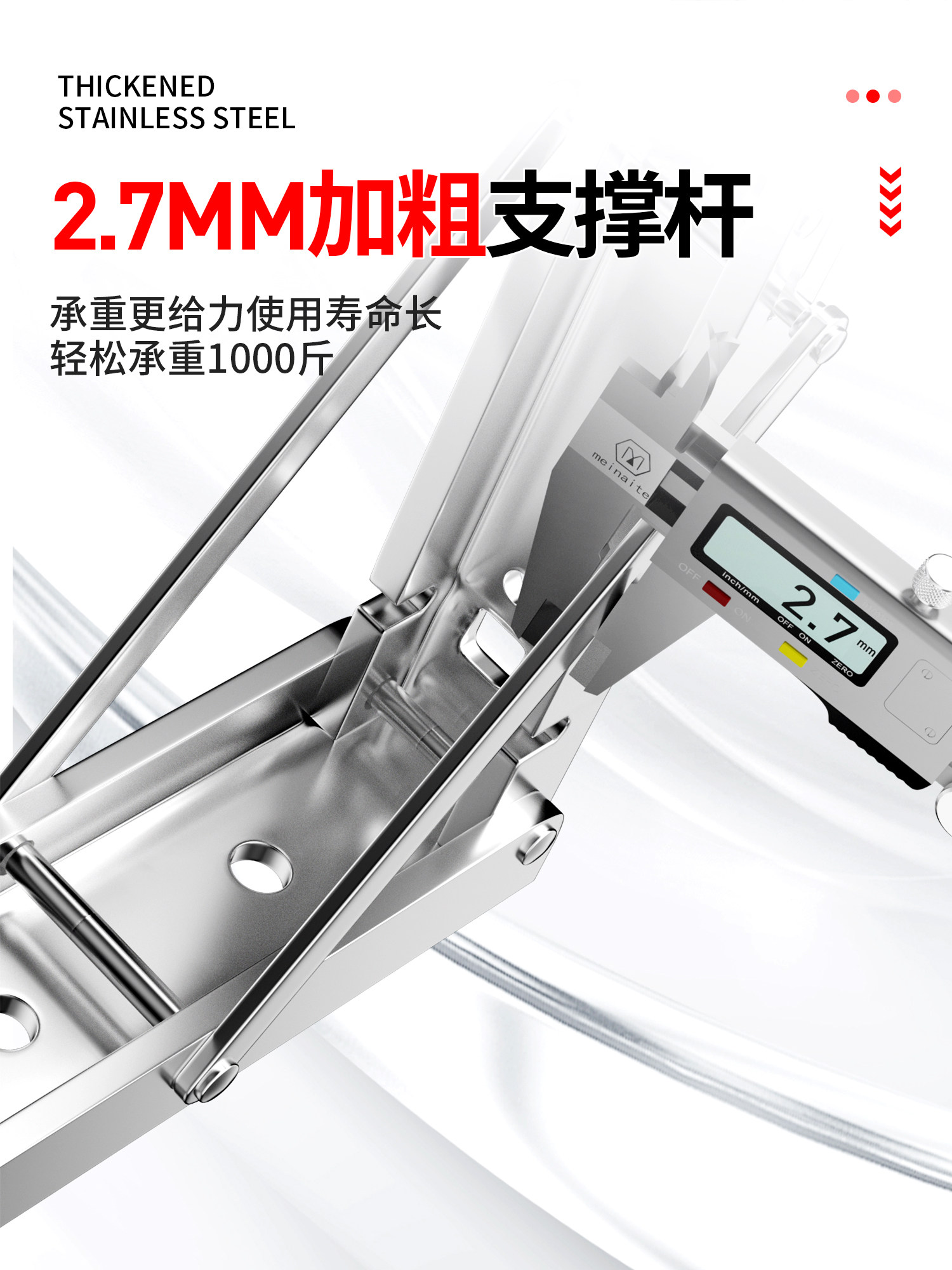 Stainless Steel Folding Bracket Wall-Mounted Shelf Partition Movable Triangle Bracket Support Frame Fixed Shelf Bracket