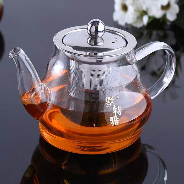 Glass Teapot Single Pot Kung Fu Tea Brewing Pot Home Use High Temperature Resistant Filter Flower Tea Pot Tea Maker Tea Set