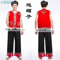 (Ethnic clothing new style Wa mens clothing Yunnan ethnic minority male dance performance costumes