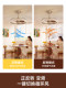 Hp Lighting Vintage Aesthetic Eye-Protecting Fan Lamp Bauhaus Hollow Smart Bedroom Dining Room Integrated Ceiling Fan Light Fixture