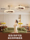 Hp Lighting Medieval Style Atmosphere Fan Lamp Restaurant Bedroom Smart Eye Protection Bauhaus Crystal Ceiling Fan Lamp
