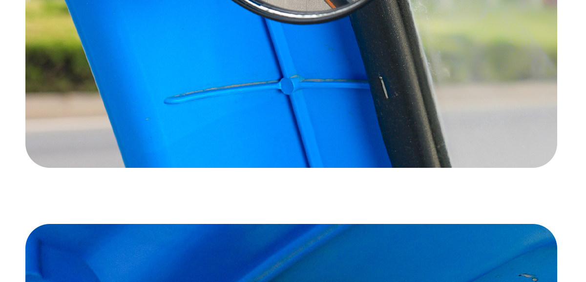 Suction Cup Electric Tricycle Rearview Mirror, Large Field of View, Convex Reversing Mirror, Reflector, Round Auxiliary Mirror, Universal for Four Wheels