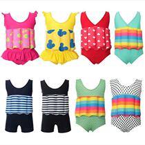 Buoyancy swimsuit childrens detachable floating one-piece training floating swimsuit quick-drying swimsuit for boys and girls