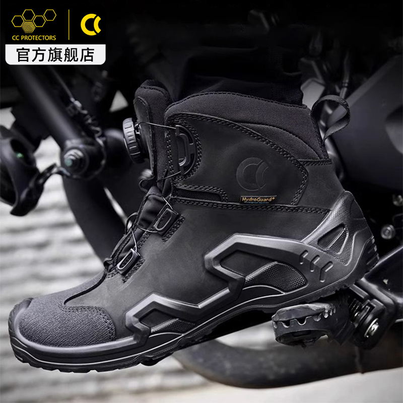 (Official Flagship Store) CC Diamondbacks Motorcycle riding boots Men's motorcycle riding shoes Anti-slip Anti-slip Four Seasons Use-Taobao