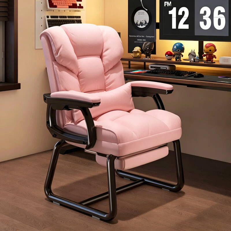 Computer Chair, Ergonomic Chair for Long Periods of Sitting, Reclining Lunch Break Chair, Dormitory Gaming Sofa Chair, Makeup Chair, Home Office Chair Computer Chair, Ergonomic Chair for Long Periods of Sitting, Reclining Lunch Break Chair, Dormitory Gaming Sofa Chair, Makeup Chair, Home Office Chair