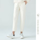 Chunzhu 2025 spring and summer new white pants glutinous rice pants slim and cropped pants fashionable versatile casual pants women's tiny feet pants