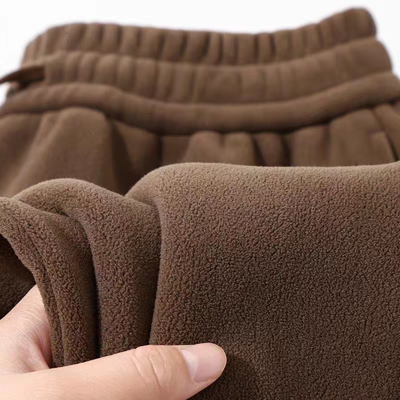 Extra Large Size 150kg American-Style Double-Sided Fleece Sweatpants, Unisex Fleece Jogger Casual Pants for Autumn and Winter2