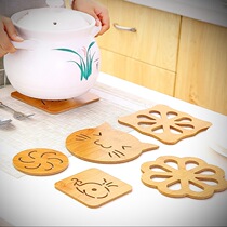 Hollow cartoon wooden coaster insulation mat kitchen anti-scalding anti-slip placemat bowl mat pot mat dining table mat tea coaster
