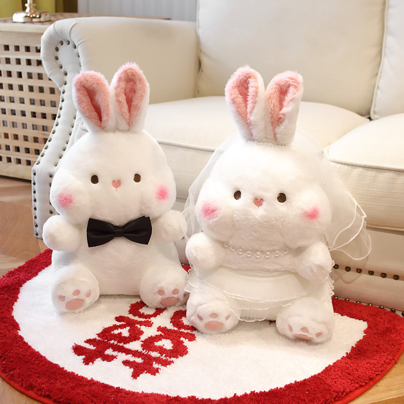 Wedding Celebration Upscale Press Bed Newlyweds Wedding Dolls A Couple Newcomer Eva Cuddle With Pillow Aparazzi Wedding Bed Hem-Taobao