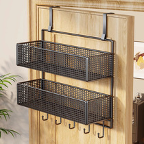 Behind-the-door hook storage rack hidden punch-free storage artifact entry door key sundry rack clothes hook