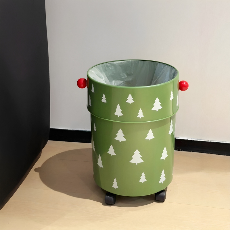 High-Looking Trash Can for Home Use, Large Capacity, Suitable for Bathroom, Toilet, Living Room, Movable Large Trash Bin, 2026 New Model