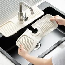 Wash basin asphalt pad faucet anti-splash silicone cushion water tank cushion household anti-slip pad