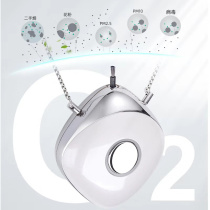 Portable air purifier small portable hanging neck negative oxygen ion generator formaldehyde removal and second-hand smoke prevention tool