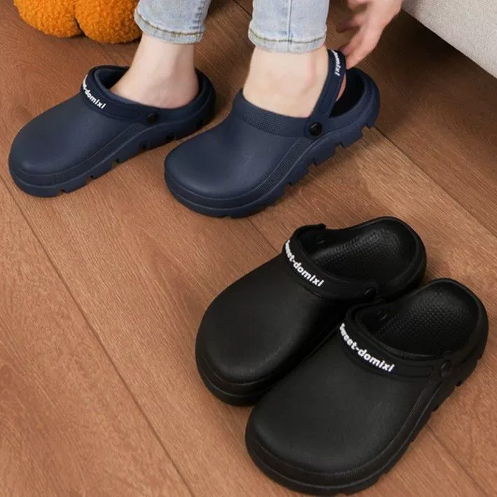 Large-headed slippers that feel like stepping on shit, men's outdoor wear, indoor operating room slippers, women's new bathroom non-slip medical nurse shoes for women