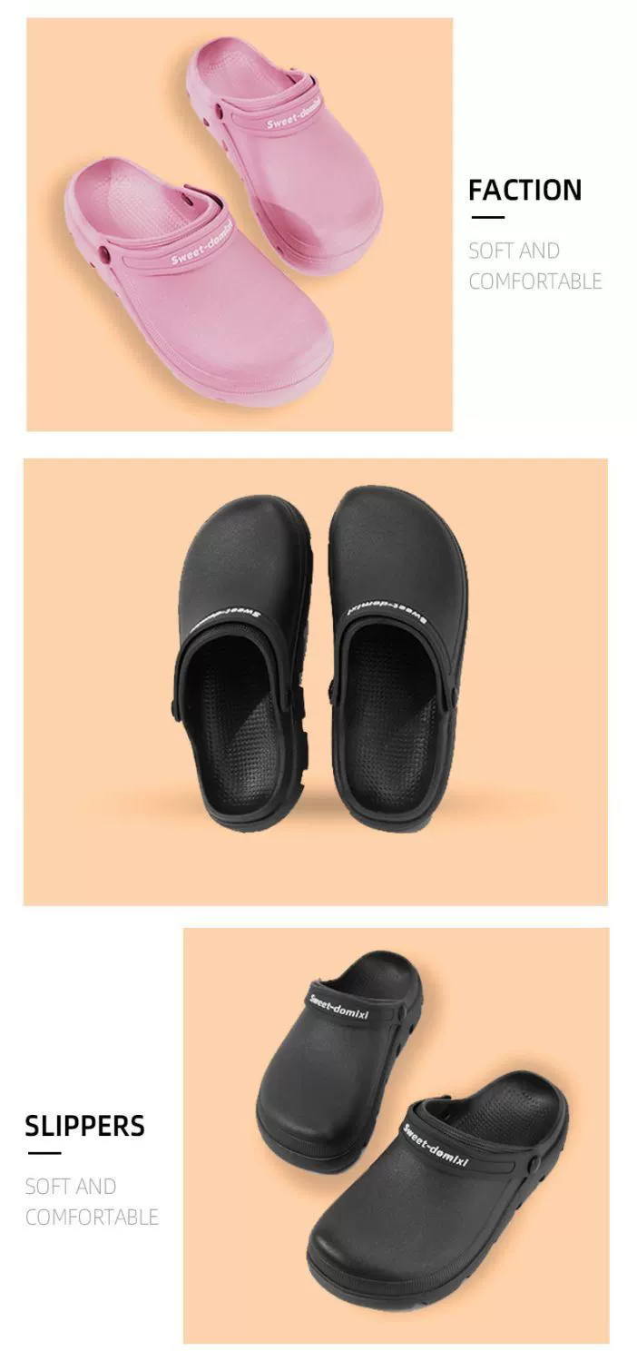 Large-headed slippers that feel like stepping on shit, men's outdoor wear, indoor operating room slippers, women's new bathroom non-slip medical nurse shoes for women